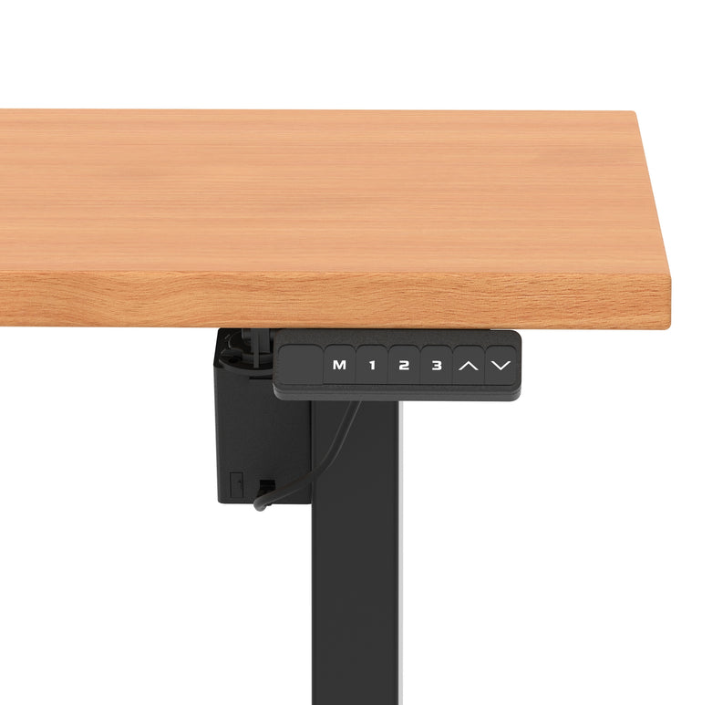 Air Lite Height Adjustable Desk With Scalloped Edge