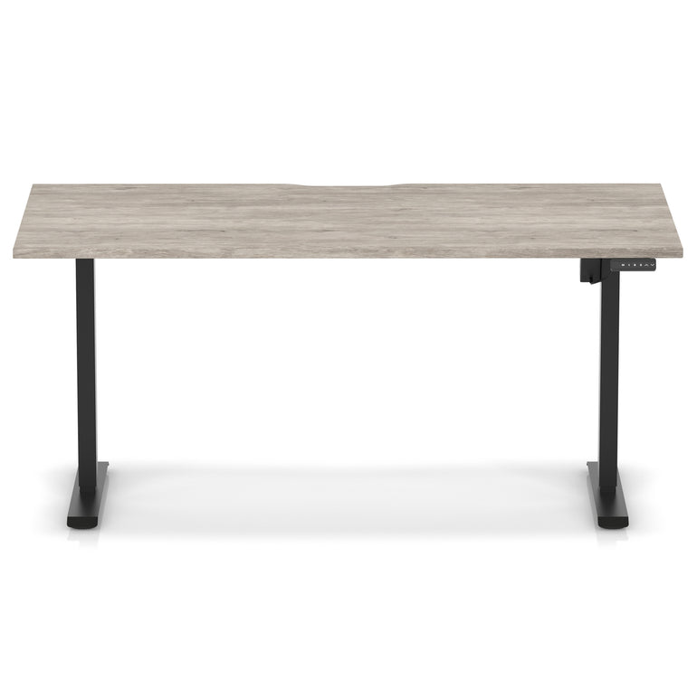 Air Lite Height Adjustable Desk With Scalloped Edge