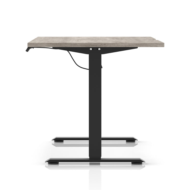 Air Lite Height Adjustable Desk With Scalloped Edge