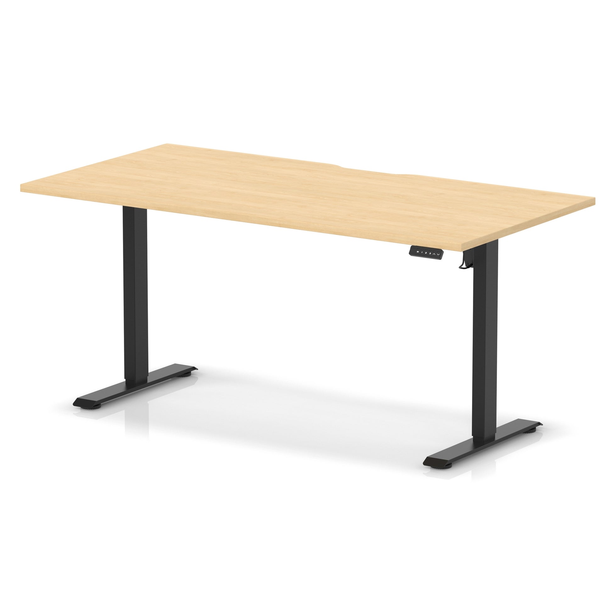 Air Lite Height Adjustable Desk With Scalloped Edge