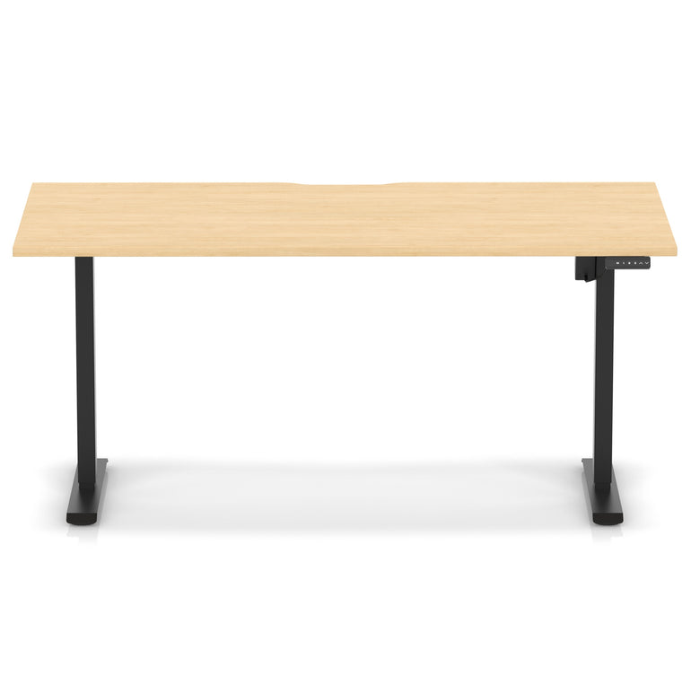 Air Lite Height Adjustable Desk With Scalloped Edge