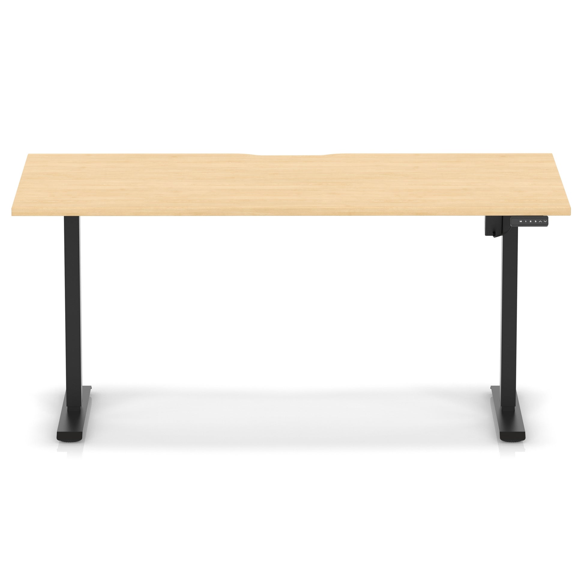 Air Lite Height Adjustable Desk With Scalloped Edge