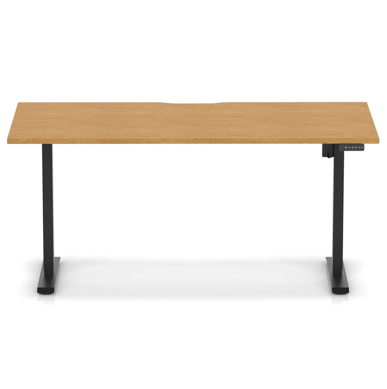 Air Lite Height Adjustable Desk With Scalloped Edge