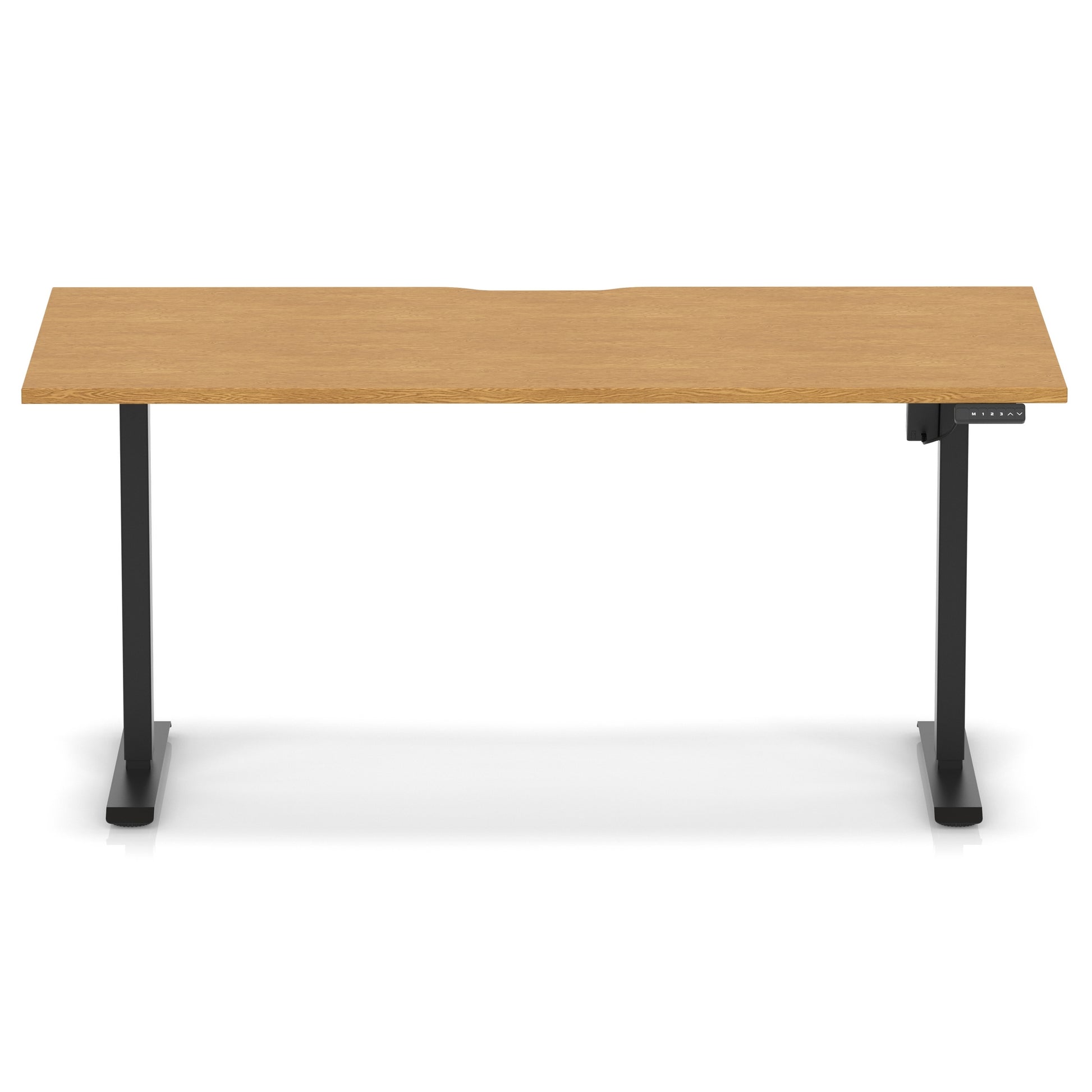Air Lite Height Adjustable Desk With Scalloped Edge