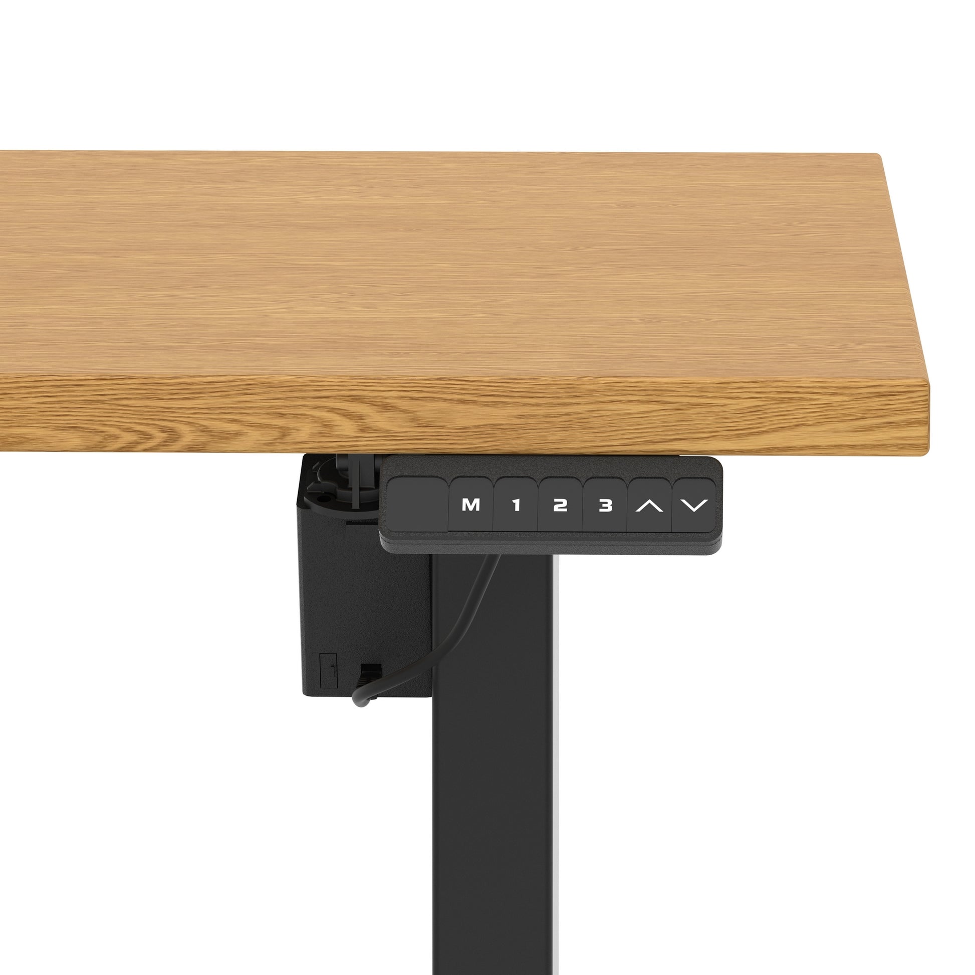 Air Lite Height Adjustable Desk With Scalloped Edge