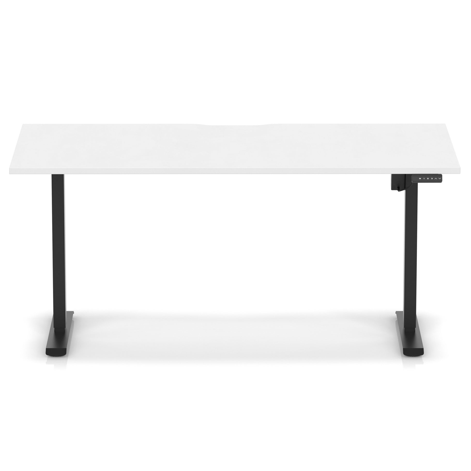 Air Lite Height Adjustable Desk With Scalloped Edge