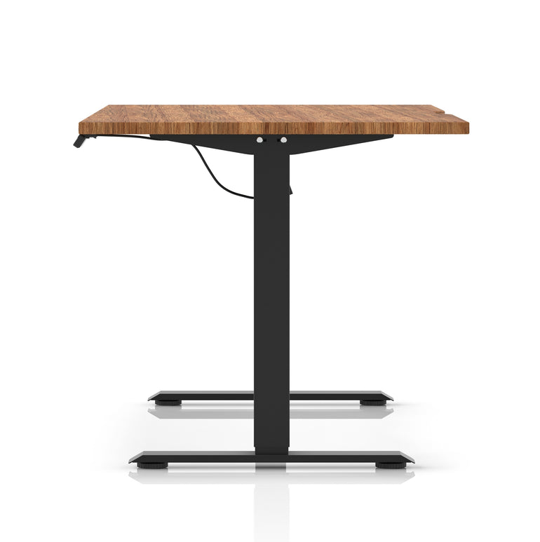 Air Lite Height Adjustable Desk With Scalloped Edge