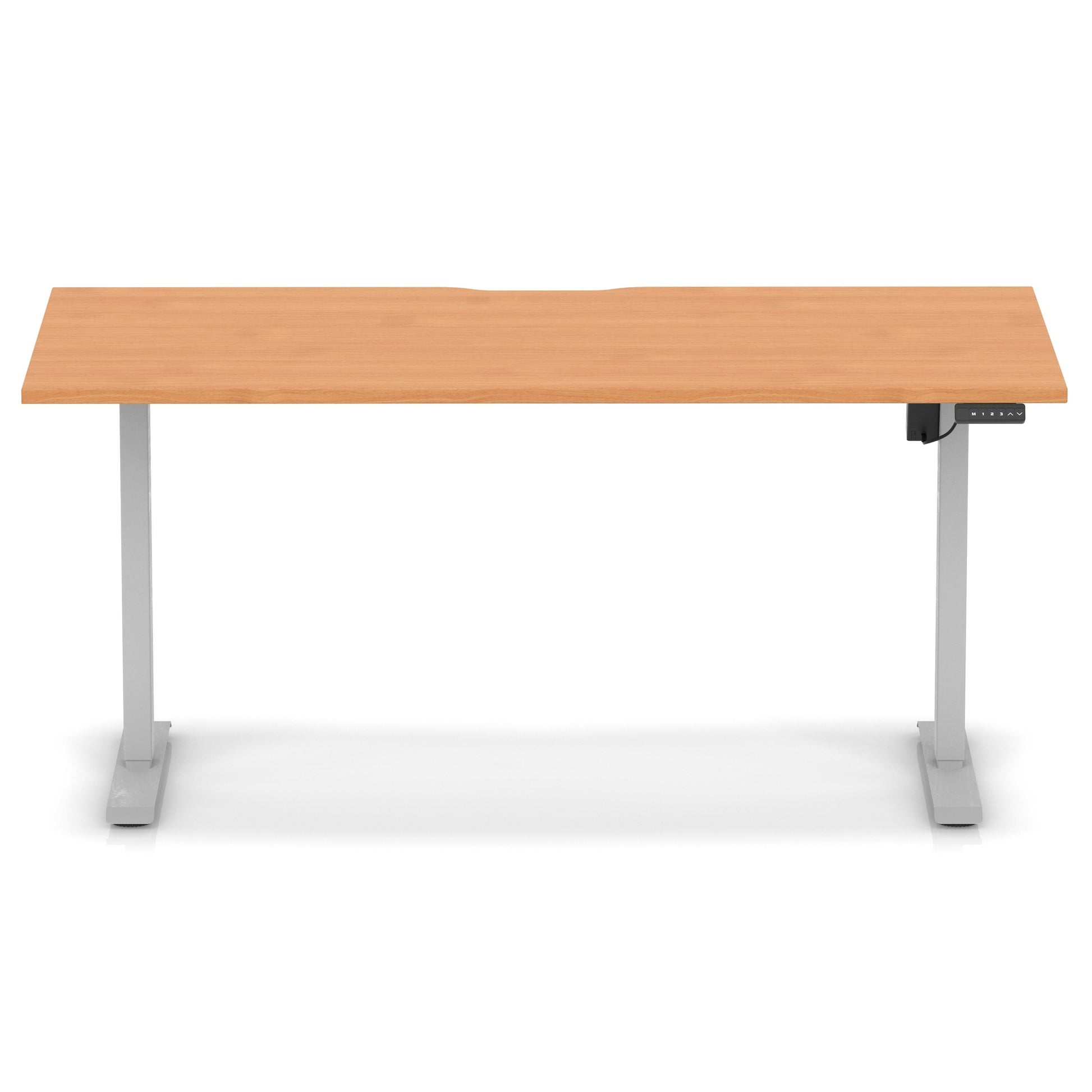 Air Lite Height Adjustable Desk With Scalloped Edge