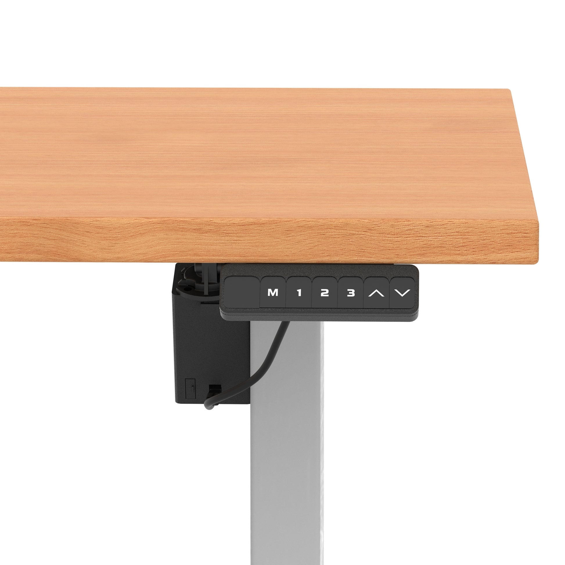 Air Lite Height Adjustable Desk With Scalloped Edge