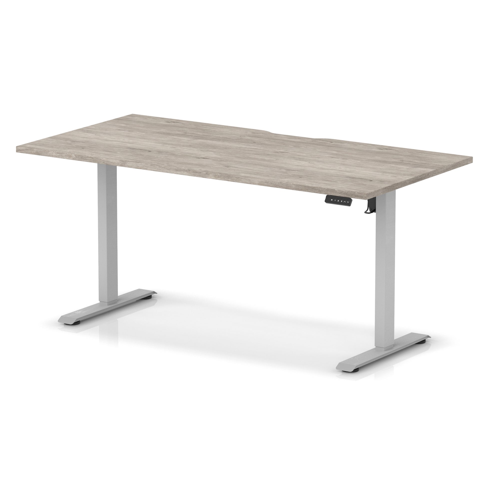 Air Lite Height Adjustable Desk With Scalloped Edge
