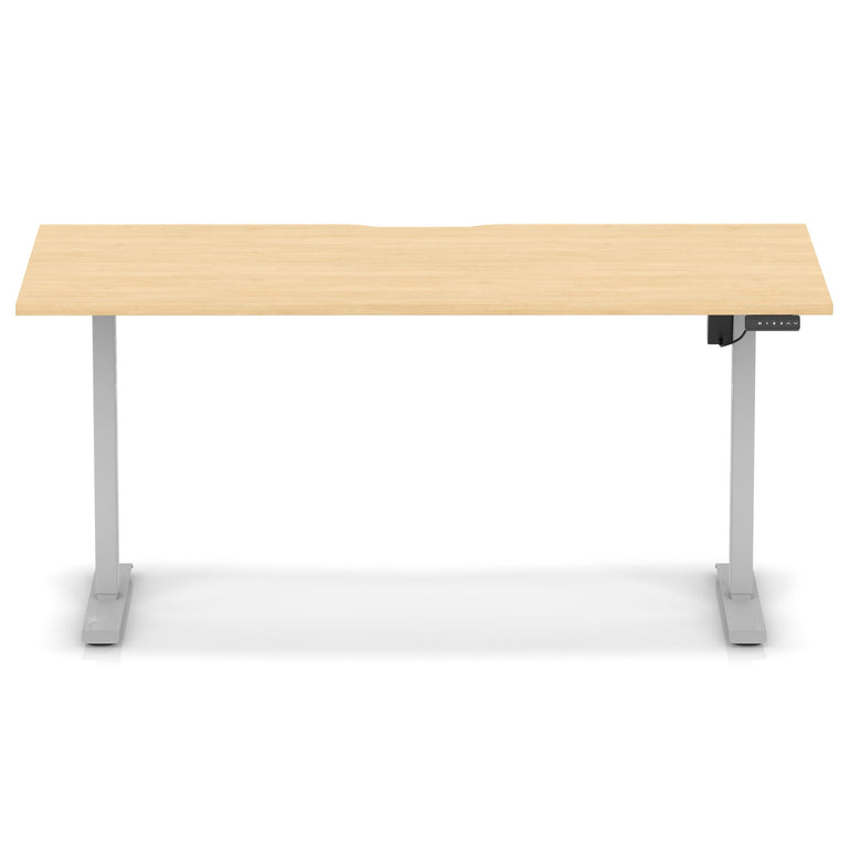 Air Lite Height Adjustable Desk With Scalloped Edge