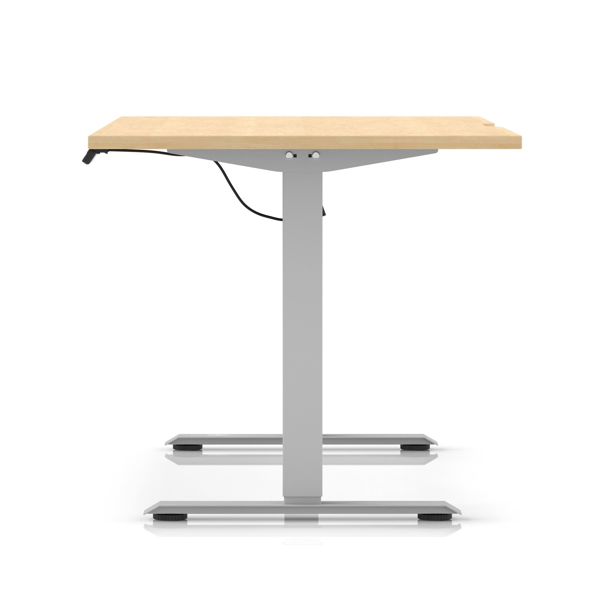 Air Lite Height Adjustable Desk With Scalloped Edge