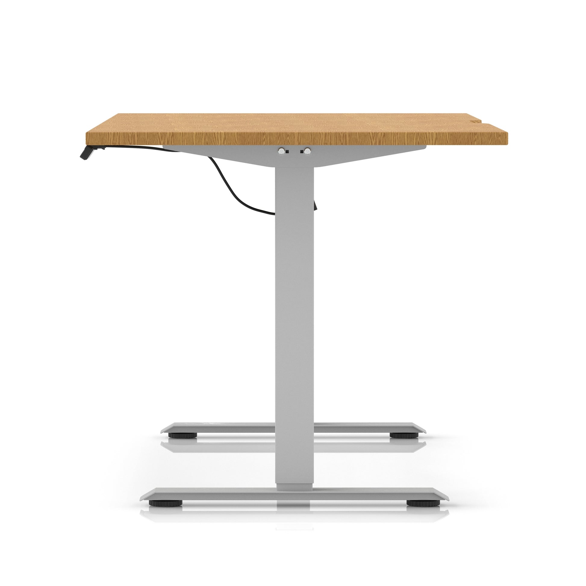 Air Lite Height Adjustable Desk With Scalloped Edge