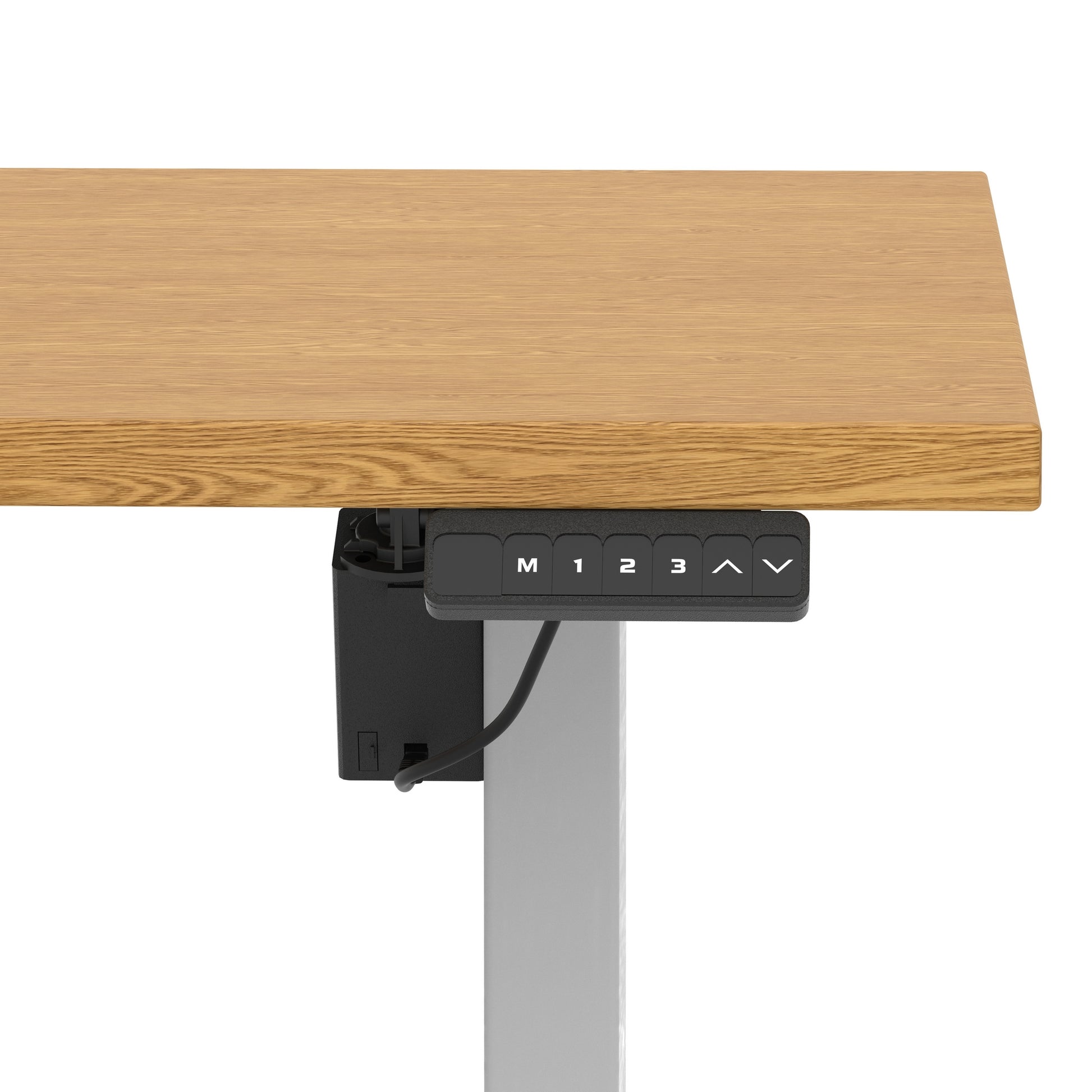 Air Lite Height Adjustable Desk With Scalloped Edge