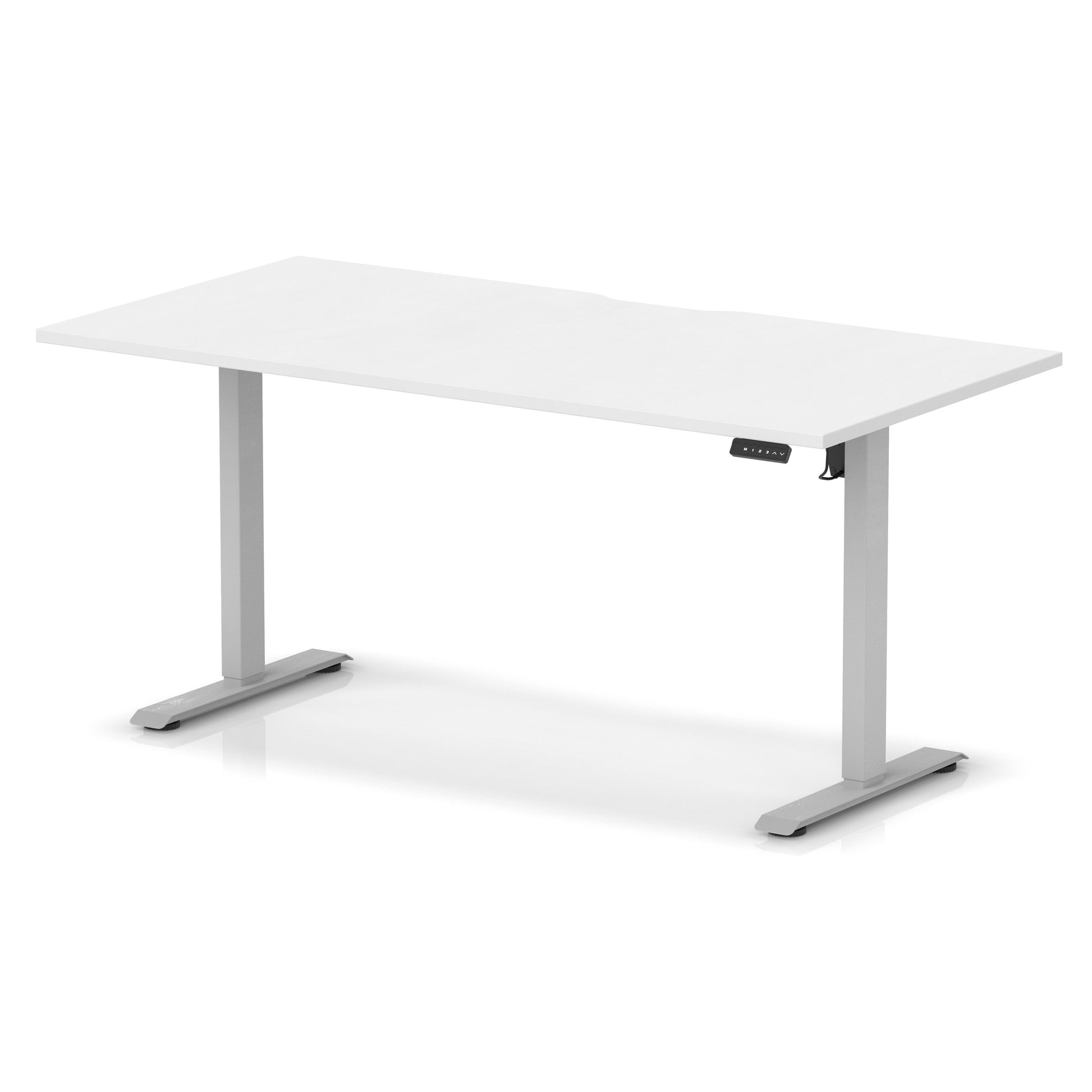 Air Lite Height Adjustable Desk With Scalloped Edge