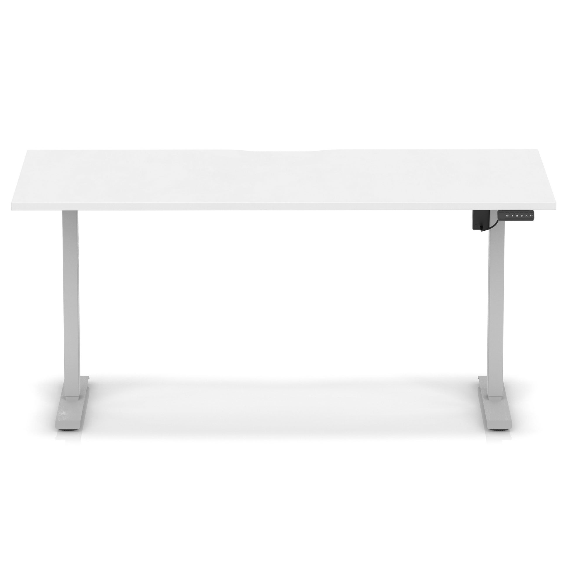 Air Lite Height Adjustable Desk With Scalloped Edge