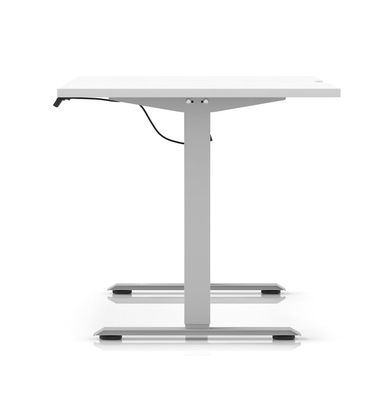 Air Lite Height Adjustable Desk With Scalloped Edge