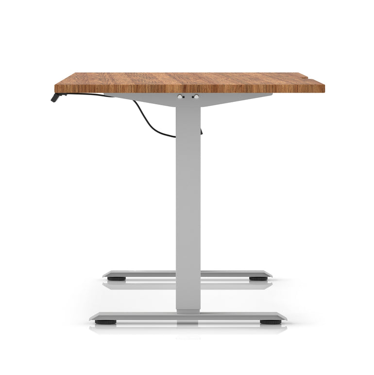 Air Lite Height Adjustable Desk With Scalloped Edge