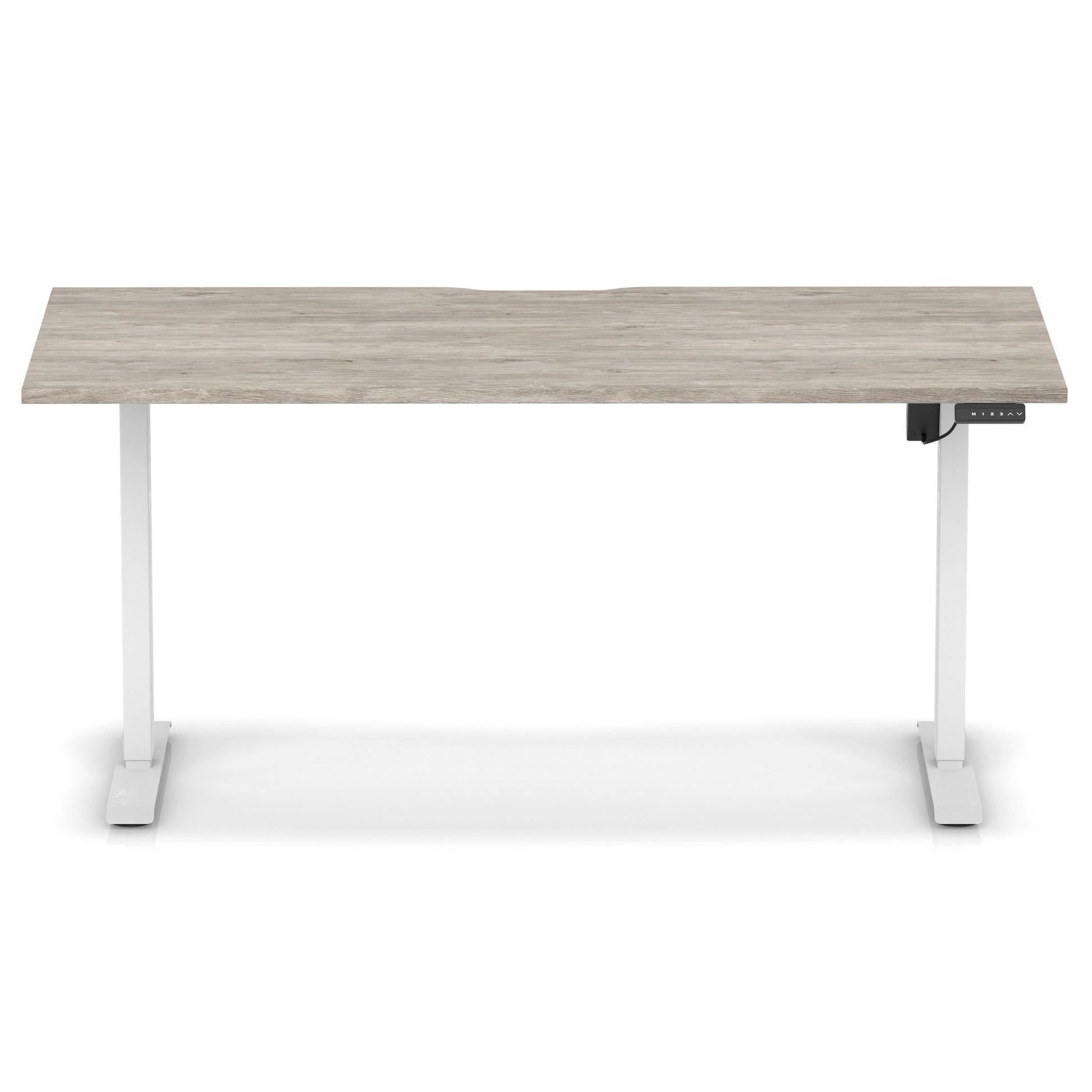 Air Lite Height Adjustable Desk With Scalloped Edge