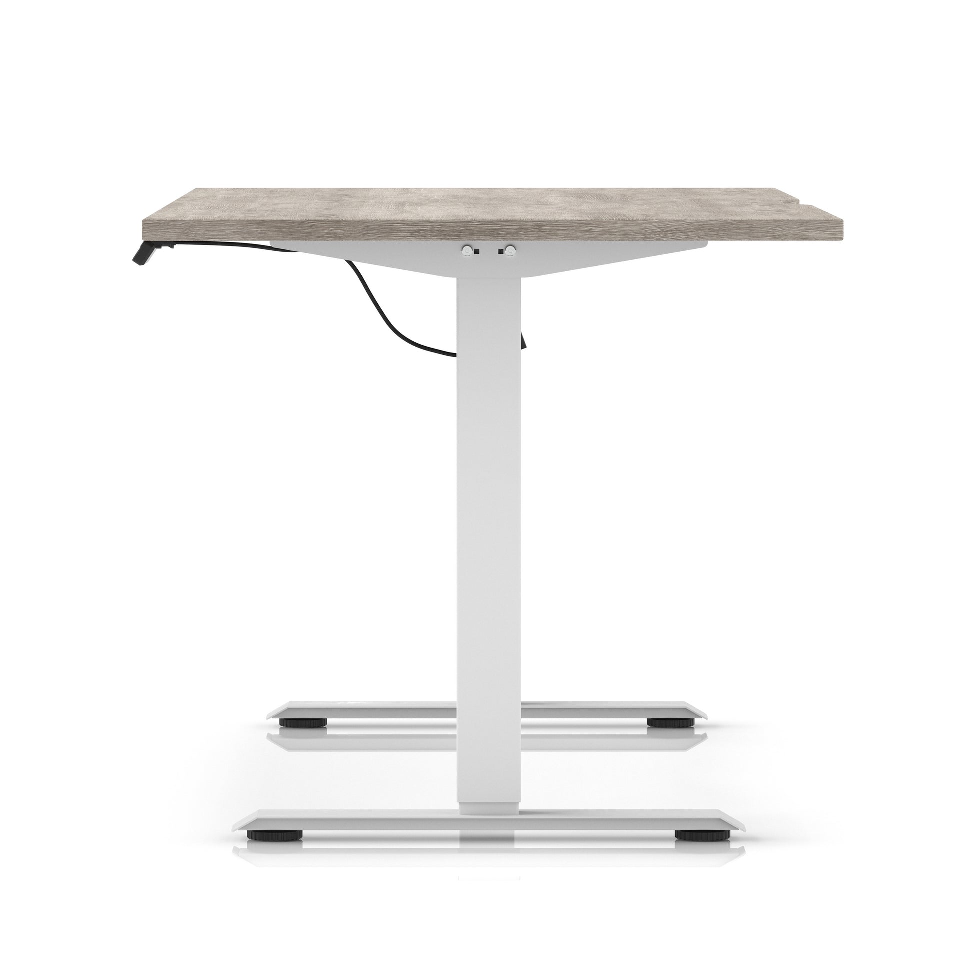 Air Lite Height Adjustable Desk With Scalloped Edge