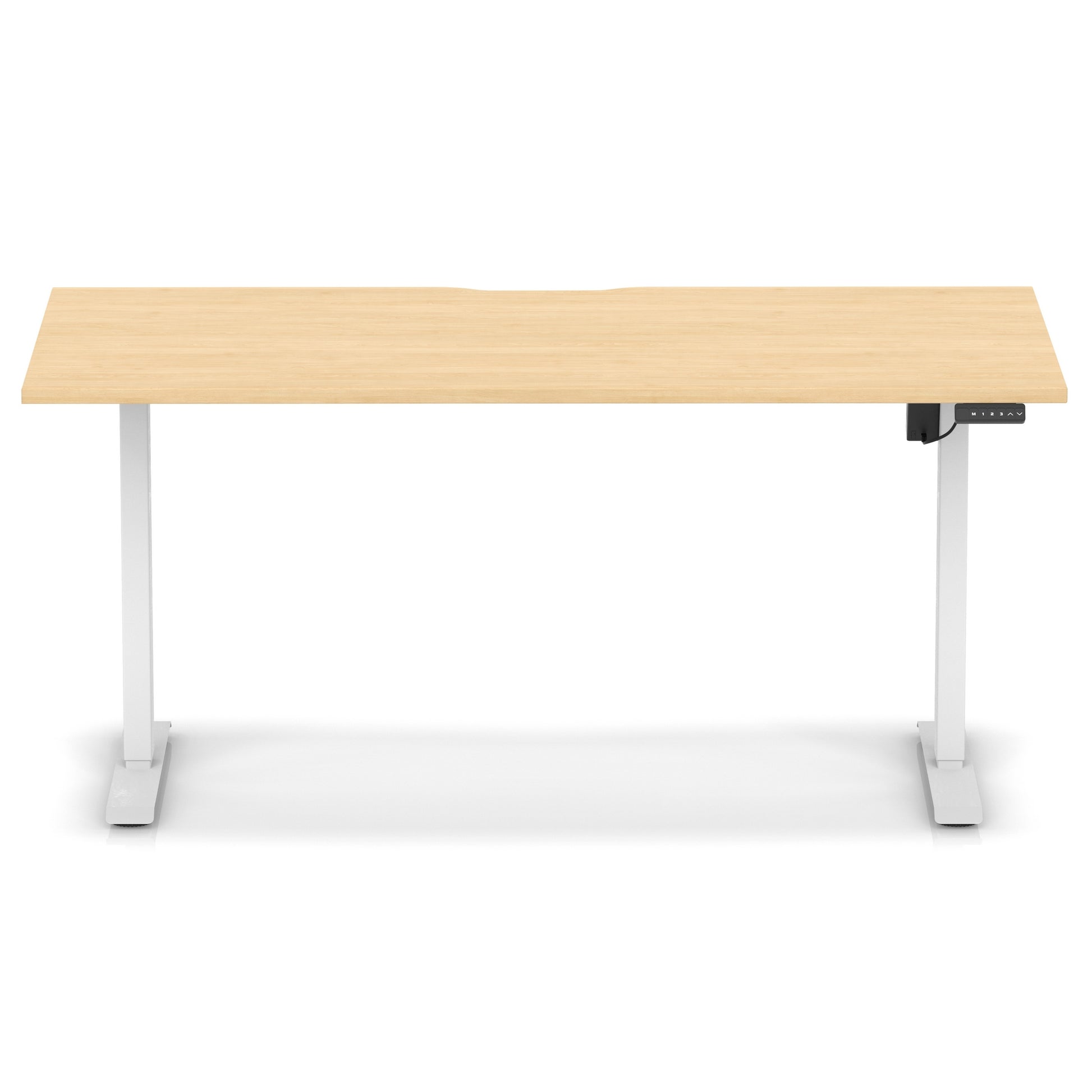 Air Lite Height Adjustable Desk With Scalloped Edge
