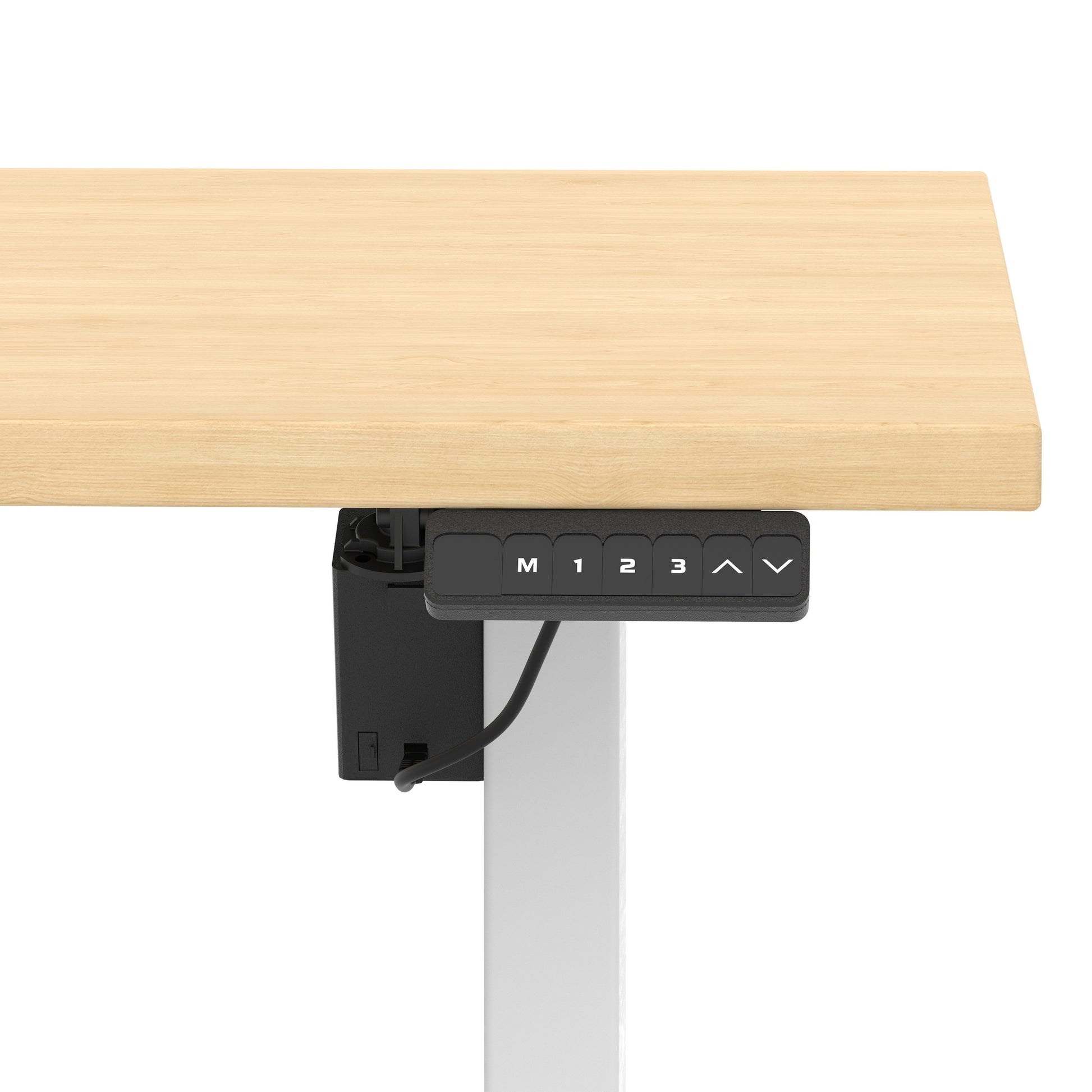 Air Lite Height Adjustable Desk With Scalloped Edge