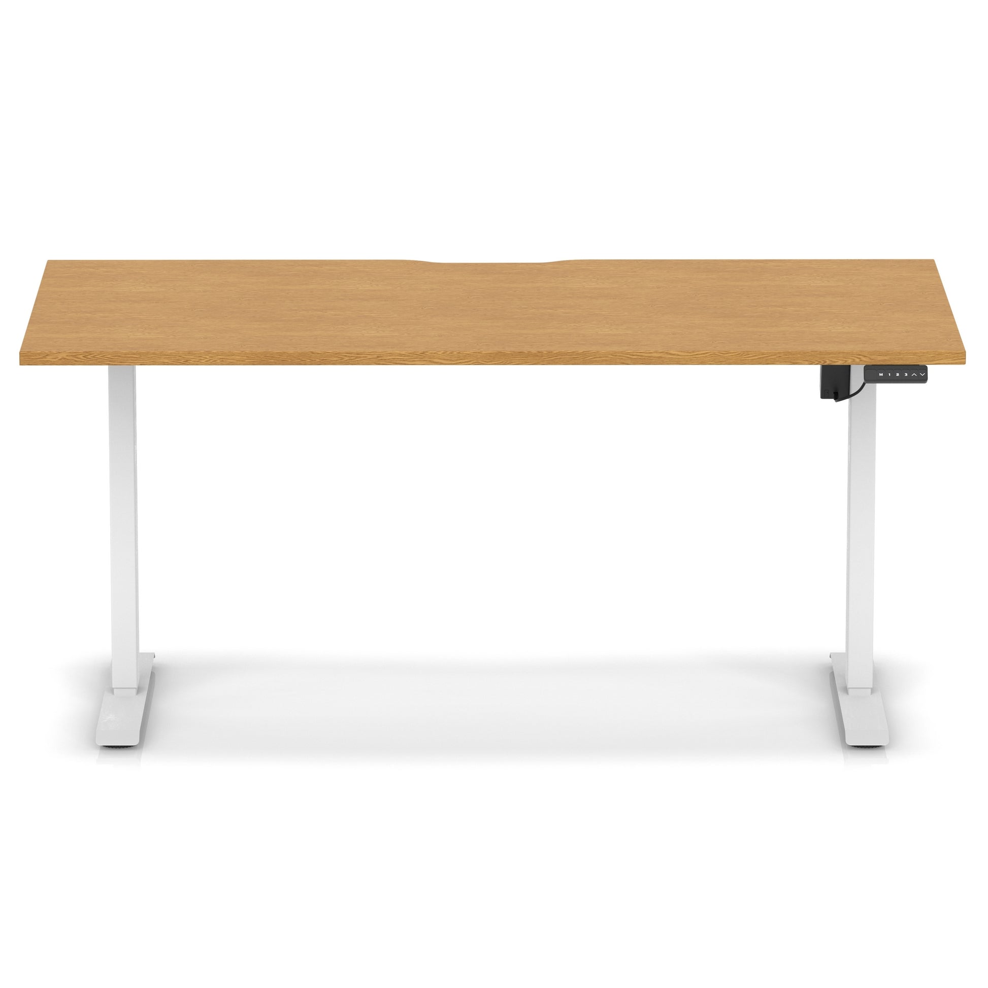 Air Lite Height Adjustable Desk With Scalloped Edge