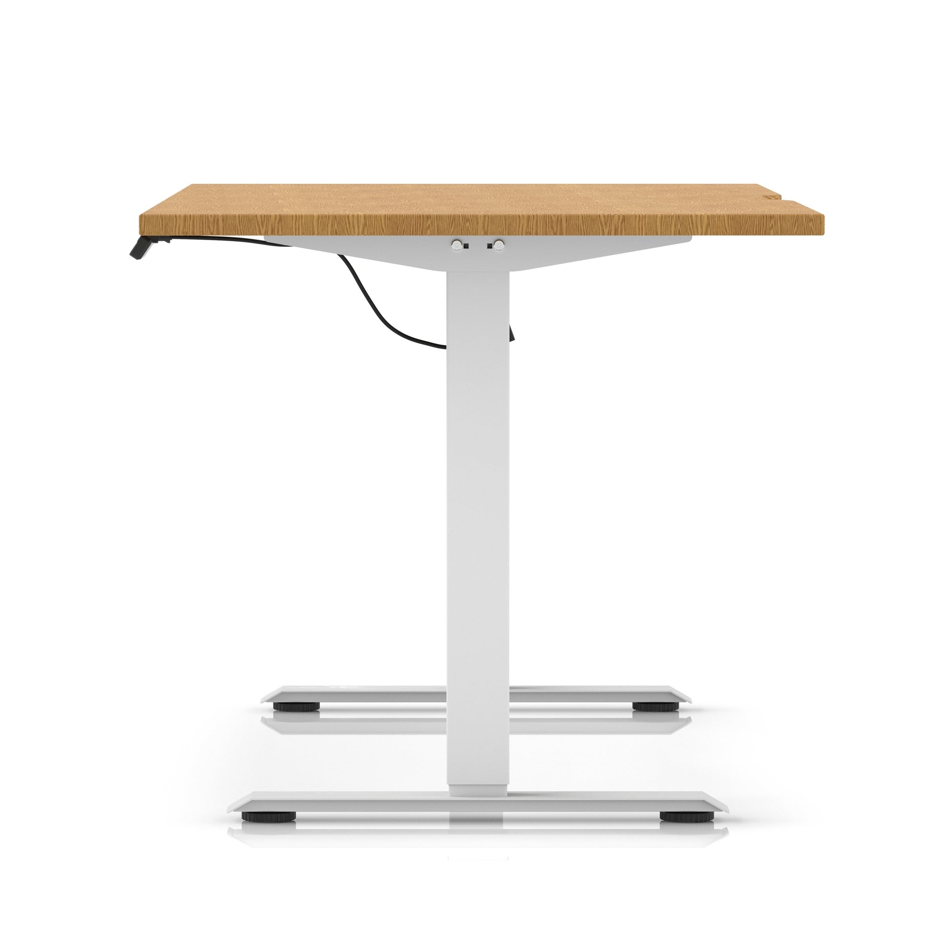 Air Lite Height Adjustable Desk With Scalloped Edge