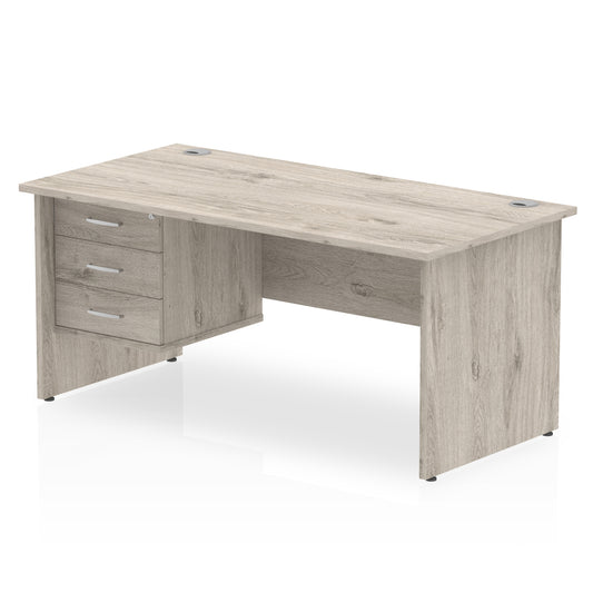 EE - Impulse 1800mm Panel End Straigh Desk With Single Fixed Pedestal