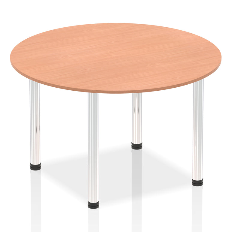 Impulse Round Table With Post Leg