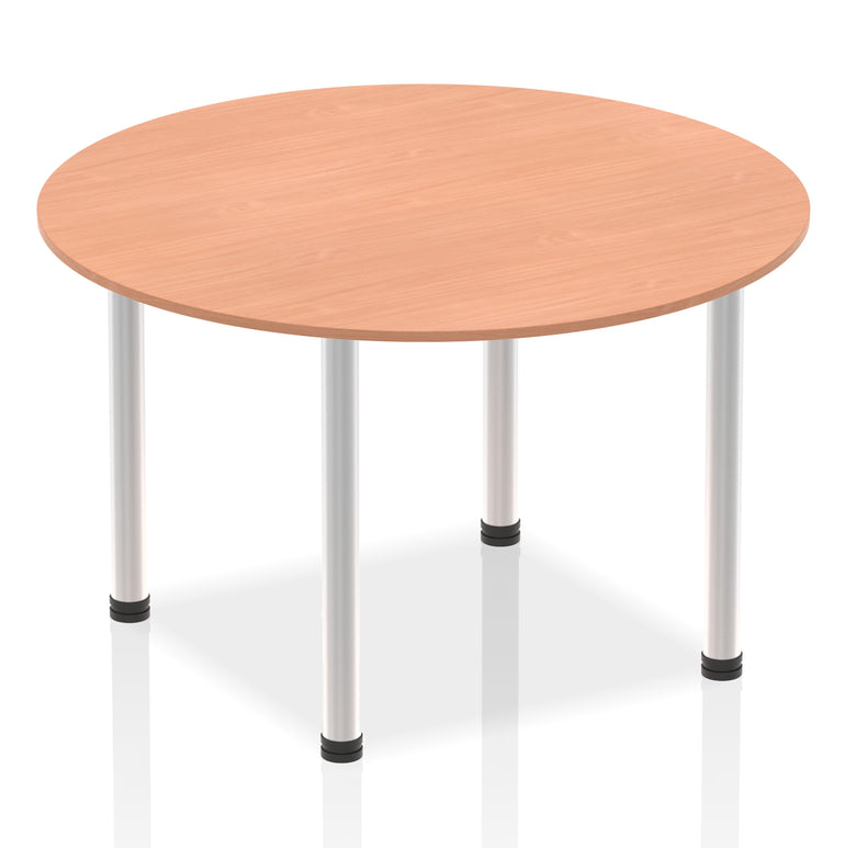 Impulse Round Table With Post Leg