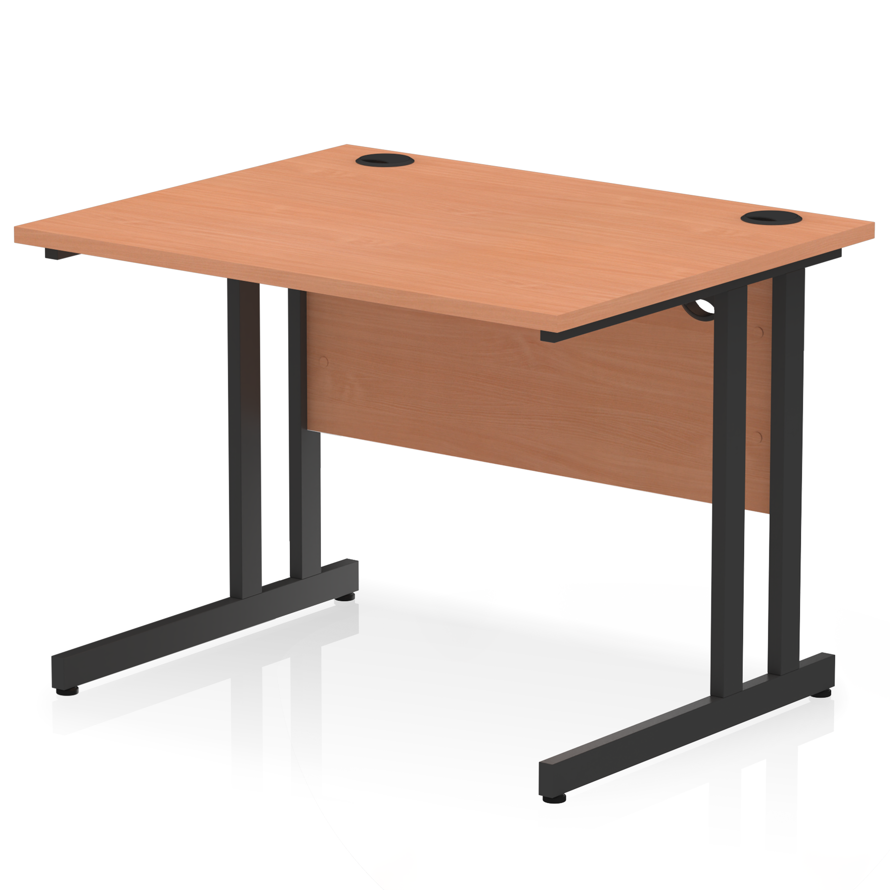 Impulse 1000mm Straight Desk Cantilever Leg