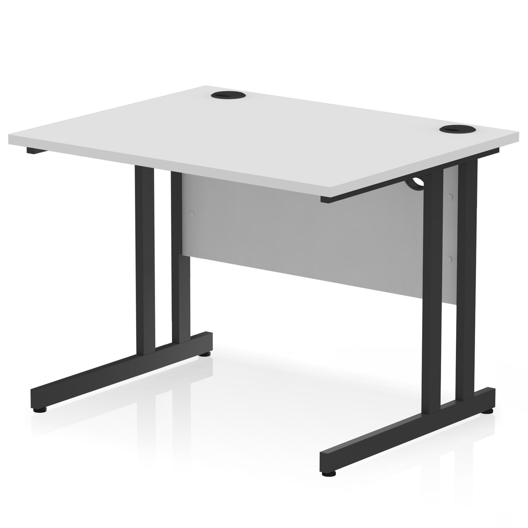 Impulse 1000mm Straight Desk Cantilever Leg