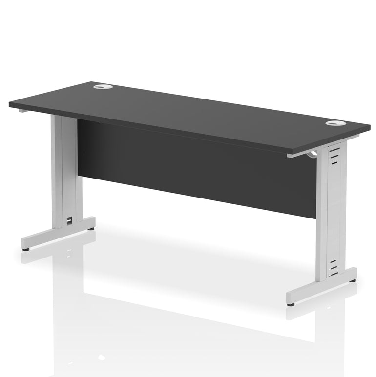 Impulse 1600mm Slimline Desk Cable Managed Leg