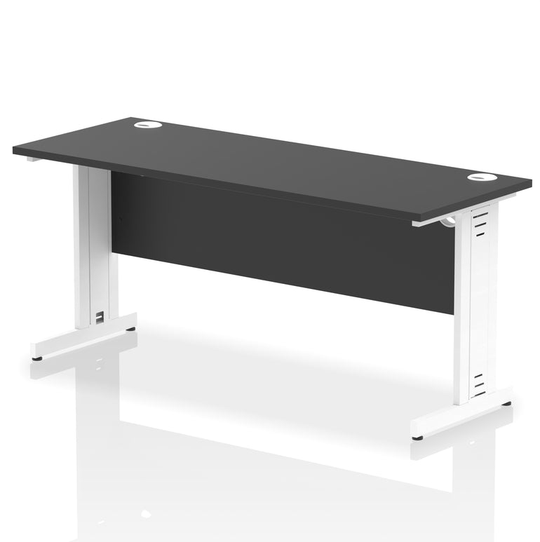 Impulse 1600mm Slimline Desk Cable Managed Leg