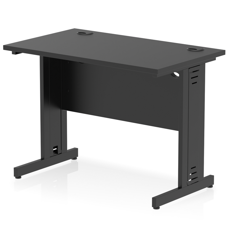 Impulse 1000mm Slimline Desk Cable Managed Leg