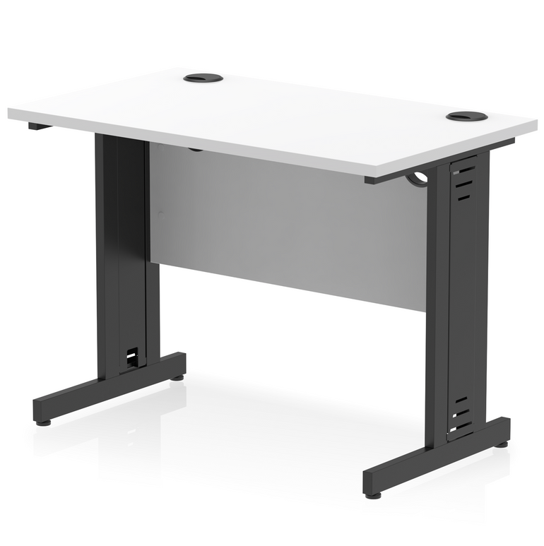 Impulse 1000mm Slimline Desk Cable Managed Leg