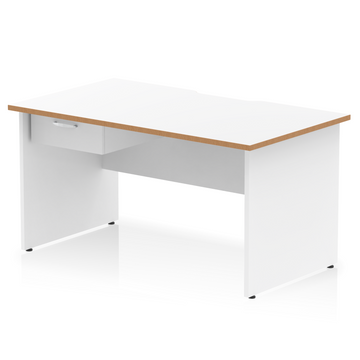 White & Natural Wood