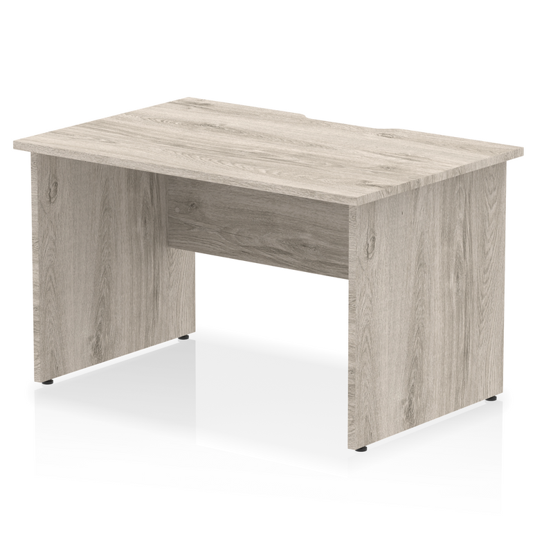 Impulse Scalloped Edge 1200mm Straight Desk Panel End Leg
