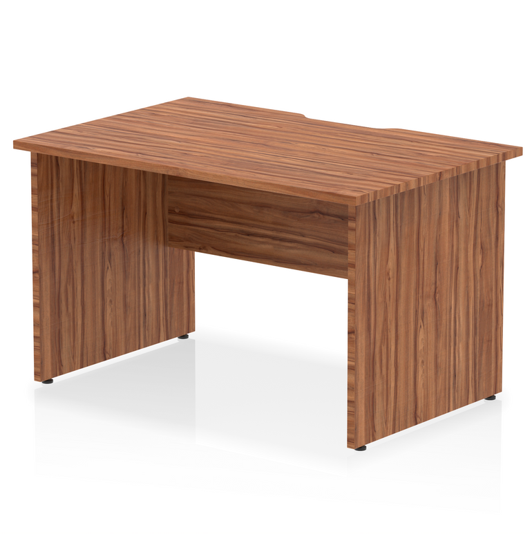 Impulse Scalloped Edge 1200mm Straight Desk Panel End Leg