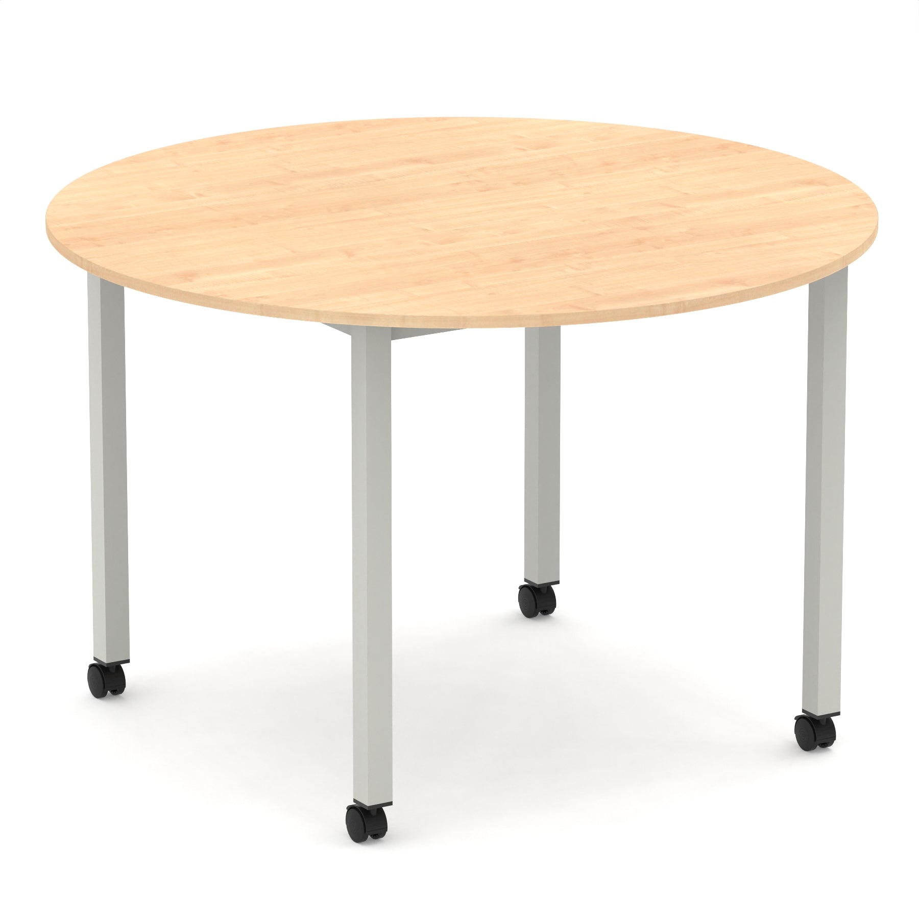 Impulse Round Table With Box Frame Leg With Castors