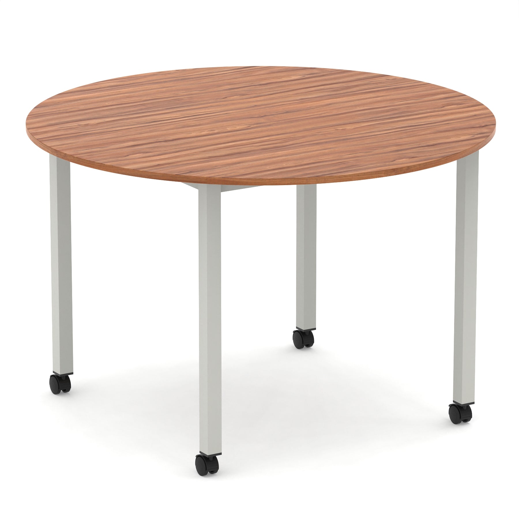 Impulse Round Table With Box Frame Leg With Castors