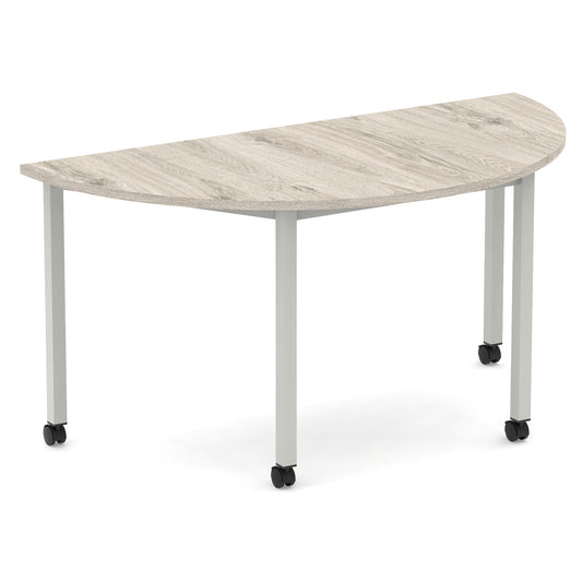 Impulse Semi-Circle Table Box Frame Leg With Castors