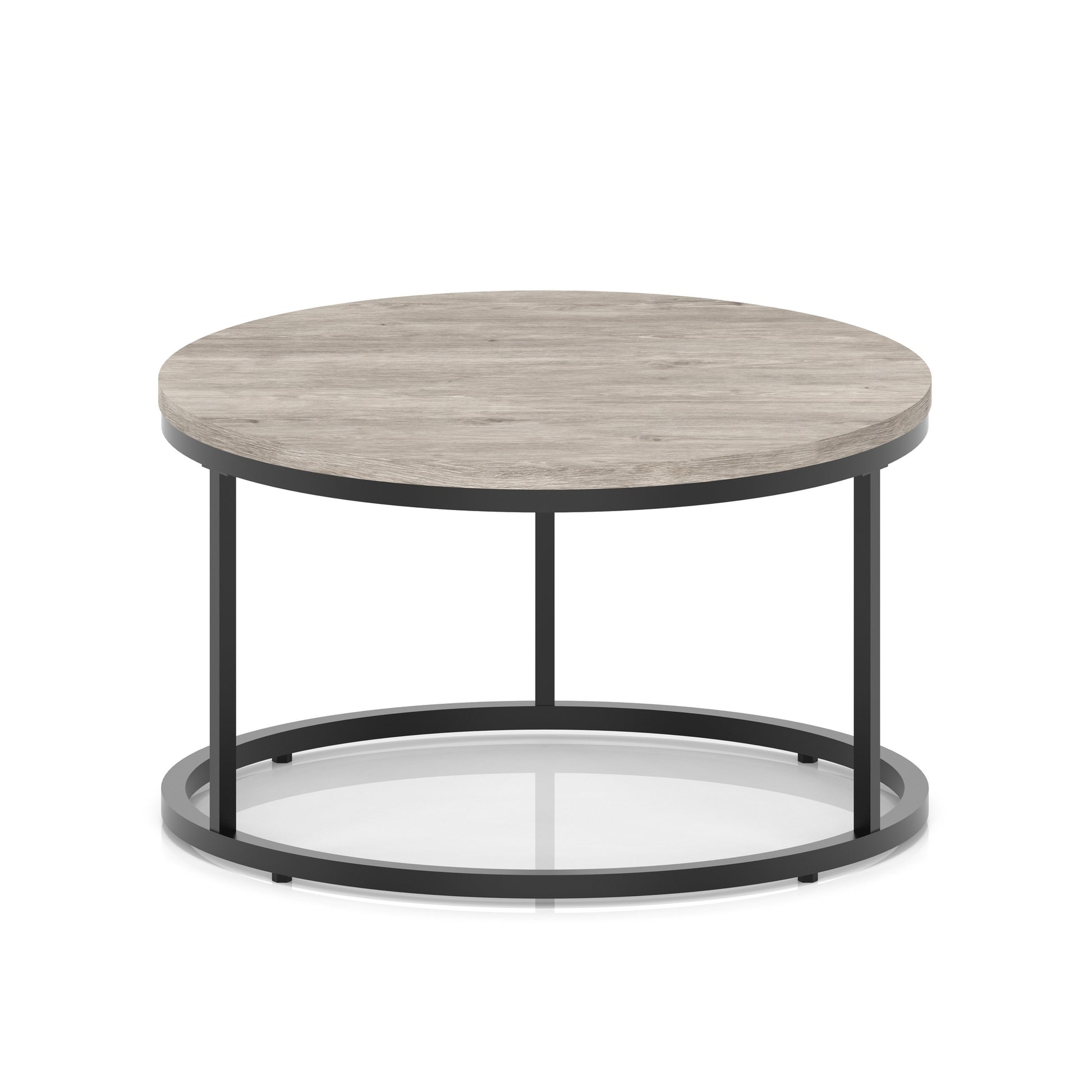 Impulse Round Coffee Table With Metal Frame