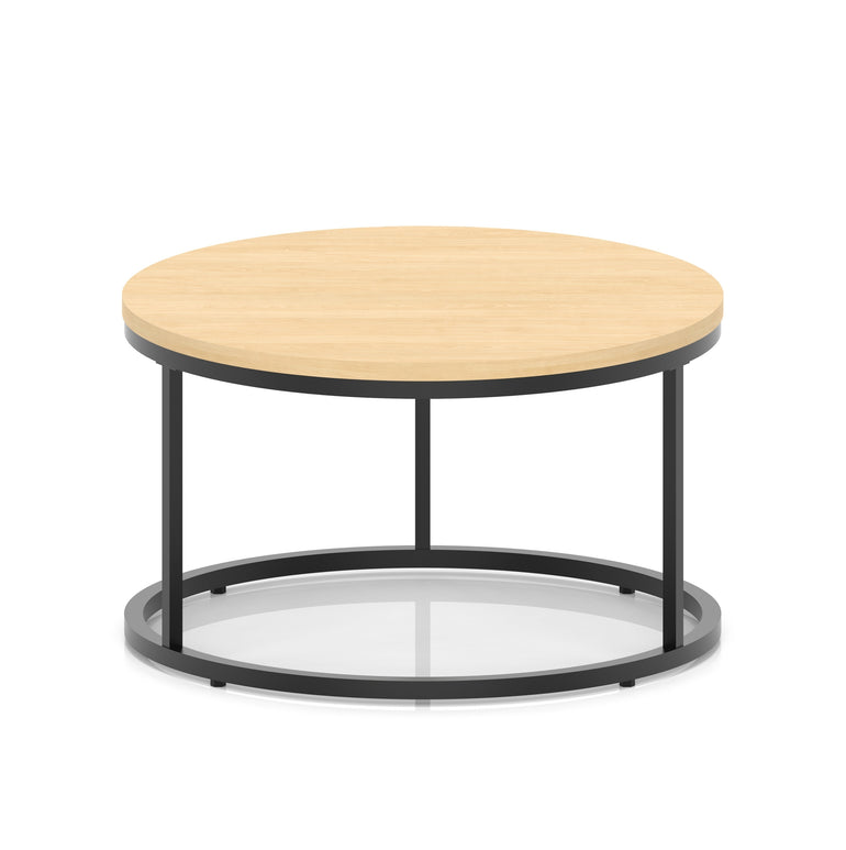 Impulse Round Coffee Table With Metal Frame