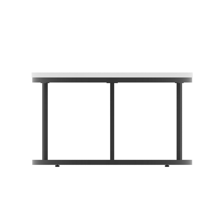 Impulse Round Coffee Table With Metal Frame