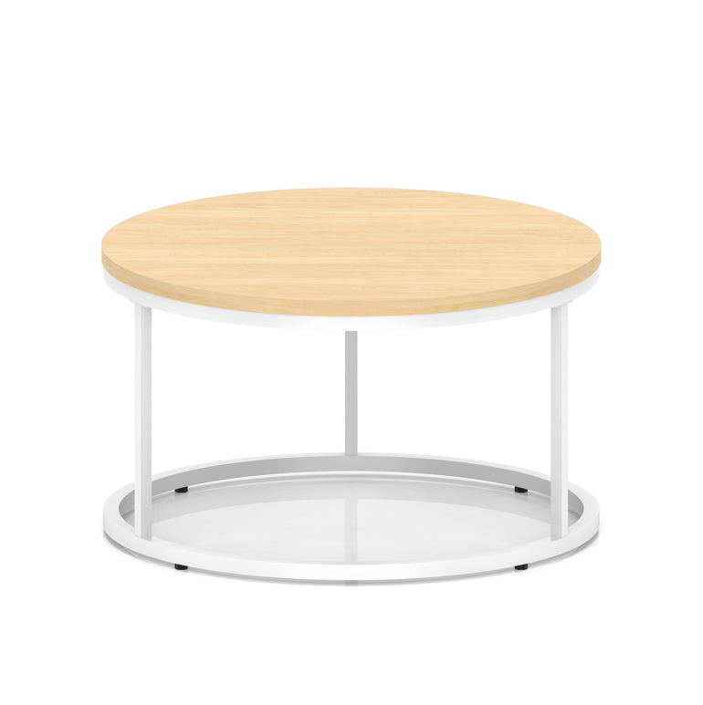 Impulse Round Coffee Table With Metal Frame