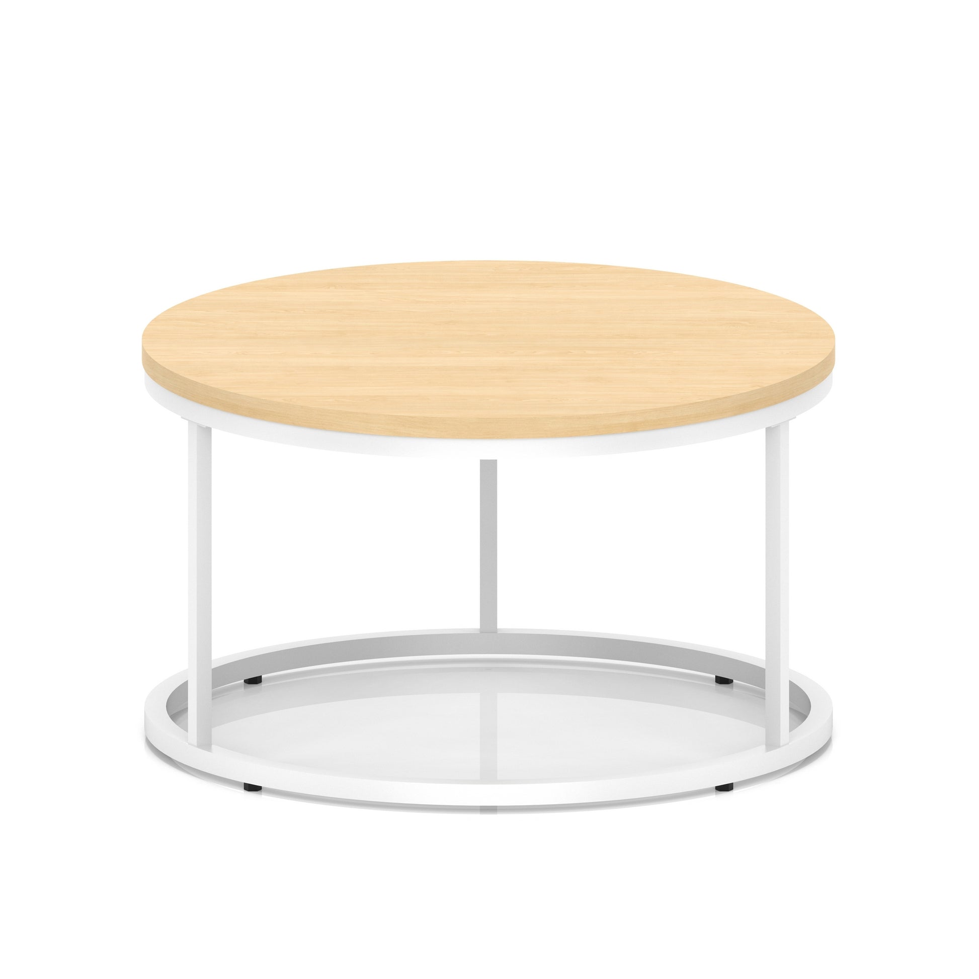 Impulse Round Coffee Table With Metal Frame