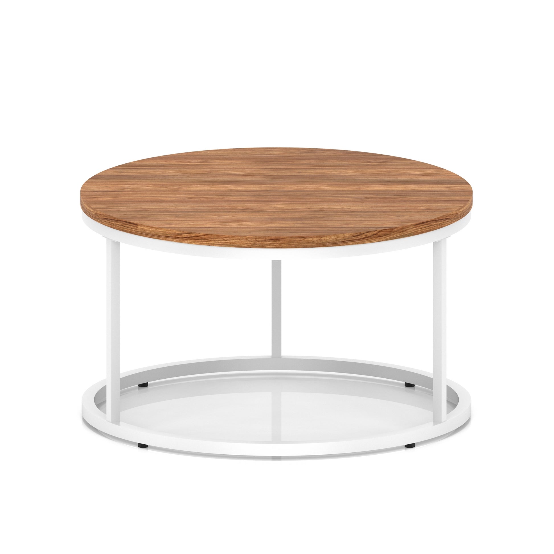 Impulse Round Coffee Table With Metal Frame