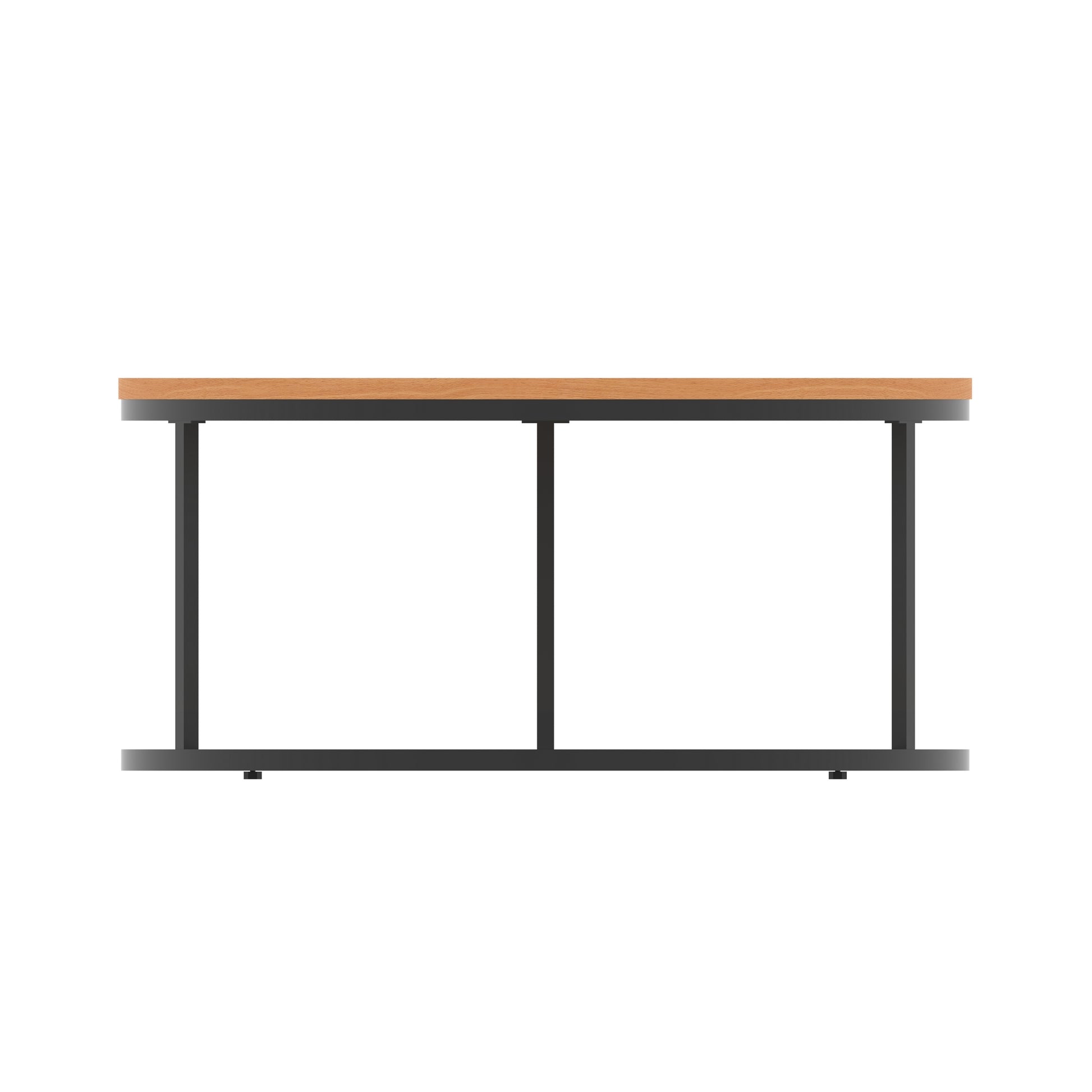 Impulse Round Coffee Table With Metal Frame